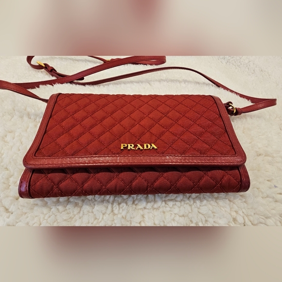 Prada Pre-loved Impuntu Tessuto Wallet On Strap - Picture 3 of 7